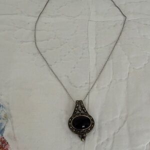 Elegant Black Pendant Necklace